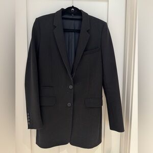 Helmut Lang women’s long line black blazer